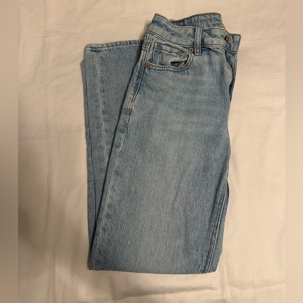 American Eagle Outfitters Light Blue Straight Jeans